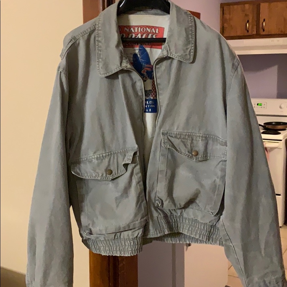 Vintage Grey/Green Cotton Jacket